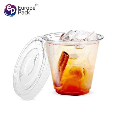 Eco friendly disposable 5oz PET clear milk tea plastic cup