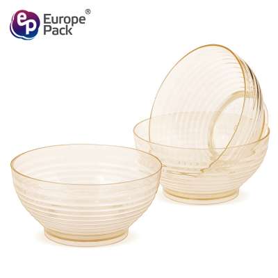 Wholesale cheap reusable custom fully biodegradable plastic salad dessert ice cream bowls