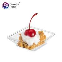 Europe-Pack hot sale square shape disposable plastic soy sauce dish