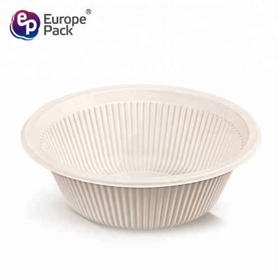 Food grade BPA free cornstarch plastic disposable 500ml biodegradable soup bowls