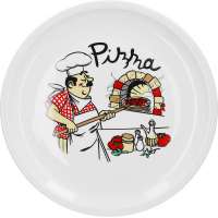 Europe Style porcelain 12" disposable pizza plate with design