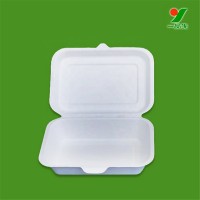 Biodegradable waterproof oil-resistant natural sugarcane pulp food packing box